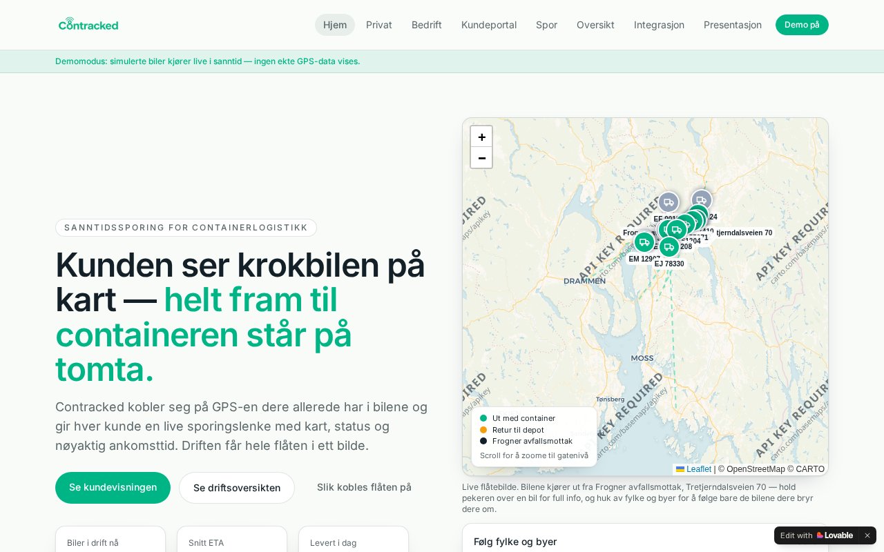 Forhåndsvisning av Contracked
